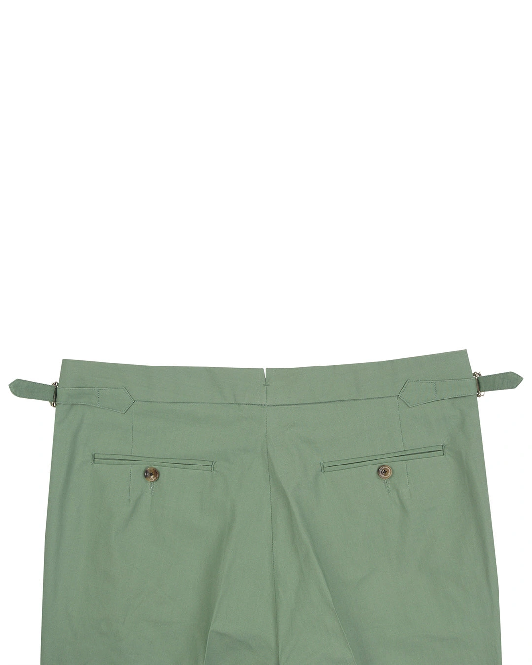 Slub Chambray Chinos: Lush Green, Effortless Style.