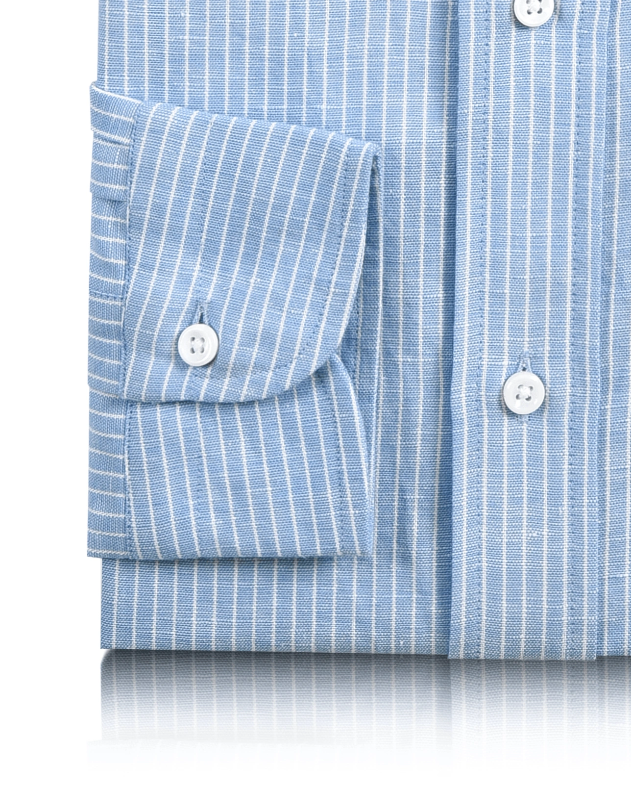 Classic Blue Shirt – White Pin Stripes: A Timeless Summer Wardrobe Staple